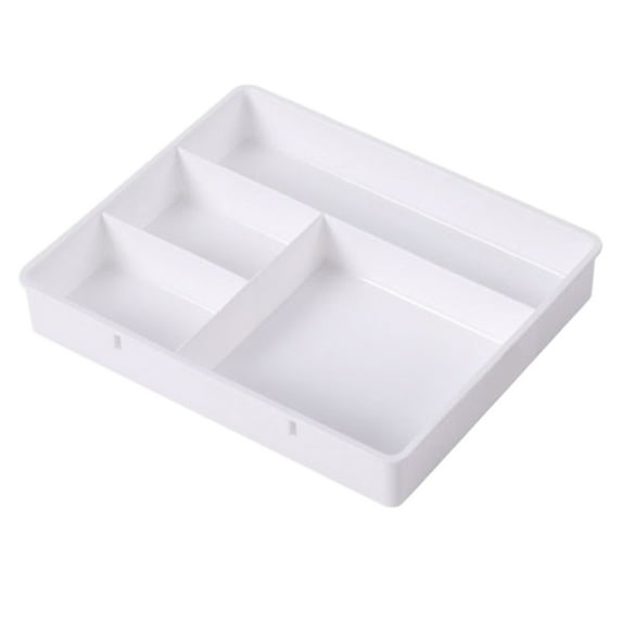 shyuyusa 1pc 7.87x6.10x1.18in Drawer Organizers, Storage Plastic Desk Bins Stackable Organizers Tray, Bathroom Dividers Small Makeup Bin Clothes Organizing Trays For Containers Vanity Office Cabinet