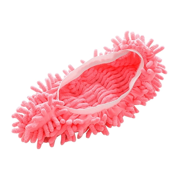 shyuyusa 2 Pairs of Cleaning Slippers Microfiber Floor Mopping Shoes for Indoor Use Machine Washable Lazy Household Chore Assistance Various Colors