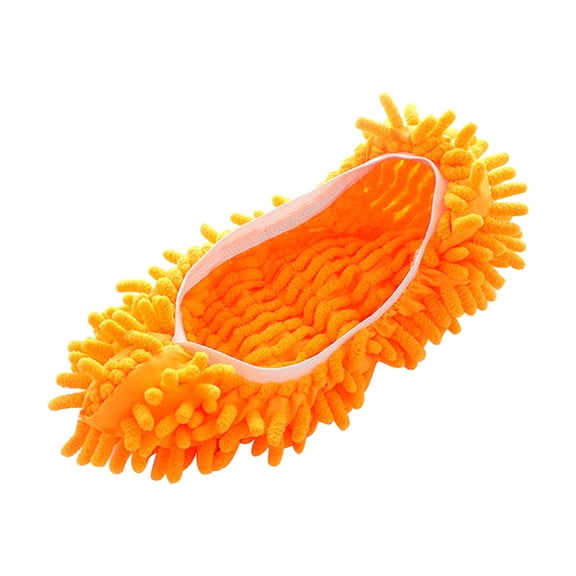 shyuyusa 2 Pairs of Cleaning Slippers Microfiber Floor Mopping Shoes for Indoor Use Machine Washable Lazy Household Chore Assistance Various Colors