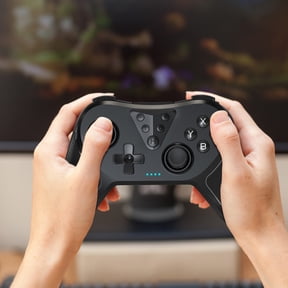 shyuyusa 【2024 Upgraded Version】Bluetooth Controller, Wireless Pro Controller Compatible, Wireless Gamepad Stick Hoid With Programmable Function for WindowsPCiPhone/Android/Switch/Steam
