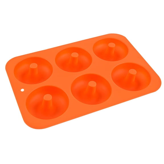 shyuyusa 6 Cavity Mold Doughnuts, Baking Pan, Non-Stick Dishwasher Decoration Tools, Dishwasher Safe, Heat Resistant and Microwave Safe-Making The Perfect Donut
