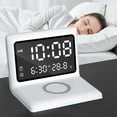 thumbnail image 1 of shyuyusa Alarm Clock with Wireless Charging,3-in-1 Wireless Fast Charger for ,Fast Wireless Charging Station for iPhone15/14/13/12/11/Pro Series,for Watch,for Airpods, 1 of 7