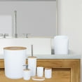 thumbnail image 1 of shyuyusa Bathroom Accessories Sets,Bathroom Set 6 Pieces Plastic Lotion Dispenser,Toothbrush Holder,Bathroom Tumblers,Soap Dish,Trash Can,Toilet Brush Set with Drawstring Trash Bags, 1 of 6