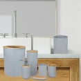 thumbnail image 1 of shyuyusa Bathroom Accessories Sets,Bathroom Set 6 Pieces Plastic Lotion Dispenser,Toothbrush Holder,Bathroom Tumblers,Soap Dish,Trash Can,Toilet Brush Set with Drawstring Trash Bags, 1 of 6