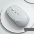 thumbnail image 1 of shyuyusa Bluetooth Mouse（Bluetooth 5.0+USB）2.4G Noiseless Wireless Mouse With USB Receiver Portable Computer Mice Dual Mode Computer Mice,for Laptop,Desktop Computer,ipad Tablet,Phone,TV, 1 of 8