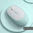 thumbnail image 1 of shyuyusa Bluetooth Mouse（Bluetooth 5.0+USB）2.4G Noiseless Wireless Mouse With USB Receiver Portable Computer Mice Dual Mode Computer Mice,for Laptop,Desktop Computer,ipad Tablet,Phone,TV, 1 of 8