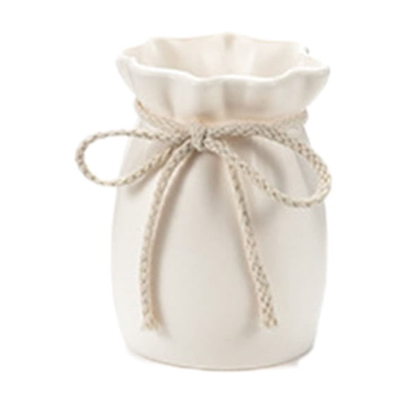 shyuyusa Break-Resistant Imitation Ceramic Plastic Vase - Lightweight Desktop Flower Vase with Stable Base, Elegant Home Decoration for Fresh & Artificial Flower Arrangements