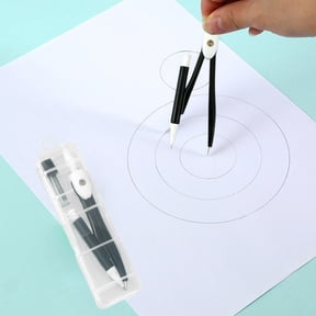 shyuyusa Colorful Basic Metal Math Compass For Geometry Set,Extra Leads, Mechanical Pencil Desiged,Drawing Tools Compass For Students School Supplies And Office Supplies
