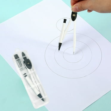 shyuyusa Colorful Basic Metal Math Compass For Geometry Set,Extra Leads, Mechanical Pencil Desiged,Drawing Tools Compass For Students School Supplies And Office Supplies