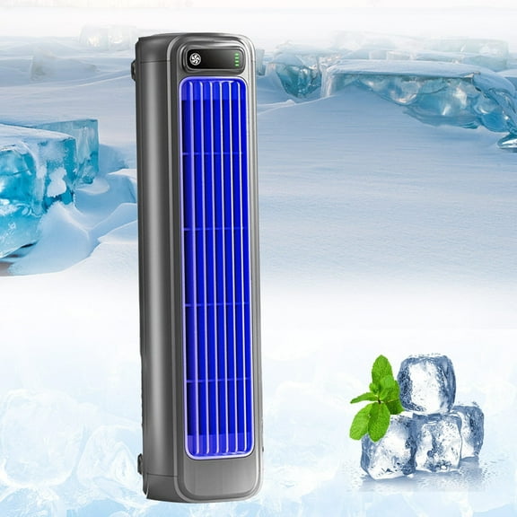 shyuyusa Constantwind Speedtower Fan, Portable Air Conditioner, 3-Speed Quiet Tower Fan, Echargeable Battery, Usb Rechargeable, 20db Ultra-Silent, For Bedroom, Car, Desk (Gray)