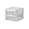 shyuyusa Desktop Storage Box, Transparent Small Drawer Desk, Plastic Mini Storage Box, Stationery Storage Box