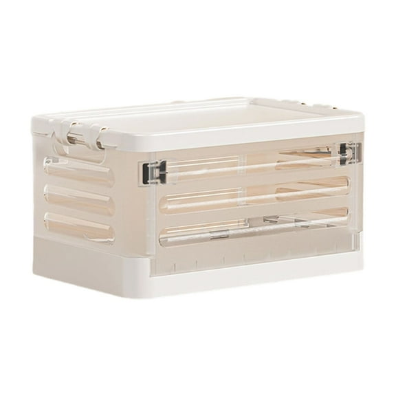 shyuyusa Foldable Wheeled Living Room Storage Box - Trolley Design for Books, Clothes & Home Items, Compact Organizer that Saves Space, Easy to Move