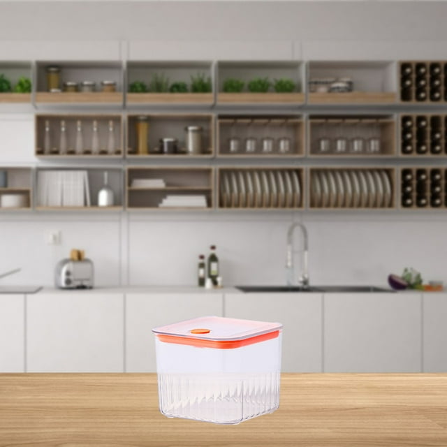 shyuyusa Food Storage Container With Airtight Lid , Clear Canister Food