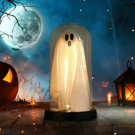 shyuyusa Ghost Jar Night Light With Spooky Design For Halloween Room Decoration And Theme Nights