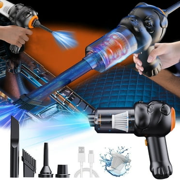 shyuyusa Handheld Car Vacuum Cleaner Powerful Suction Small Car Vacuum Cleaner Mini Dusts Buster With USB Portable Vacuum Cleaner 2 in 1 Small Car Vacuum Cleaner Portable Vacuum Cleaner