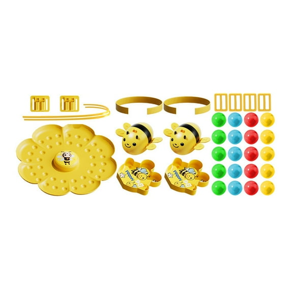 shyuyusa Happy Family Bee Magnetic Game - Collectible Bead Set for Color Cognition, Interactive Desktop Game for All Ages