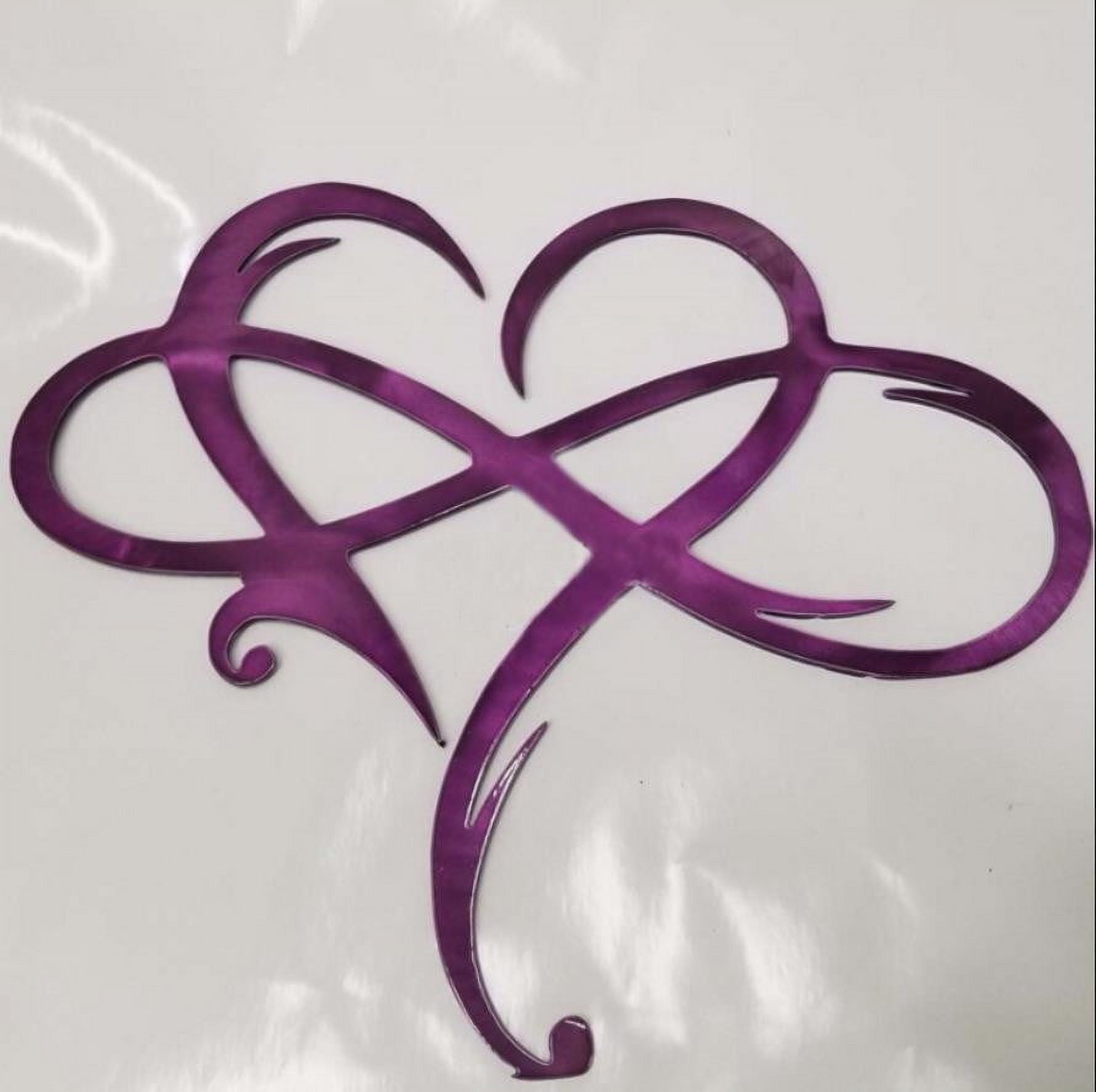 shyuyusa Heart Metal Wall Decor Art Eternal Love Infinite Heart wall ...