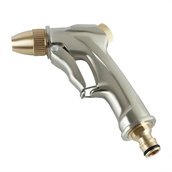 shyuyusa High Pressure Water Hose Nozzle Long Spray Nozzle Garden Hose Car Wash 360° Rotaing spray gun for car wash, Plants and Lawn,Patio Gardening, Pets Shower Hose Nozzle + Quick Connector
