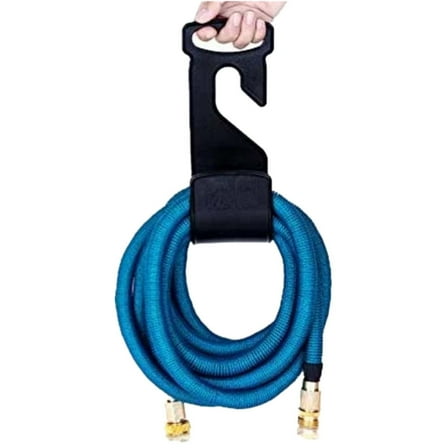 shyuyusa Hose Hanger - Durable Rust-Free Wall Mount Holder For Garden Hose & Reel (Black) Keep Your Garden Clean 98 X 44 X 36 InchBlack