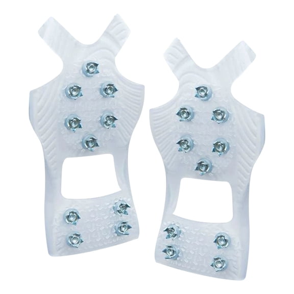 shyuyusa Ice Cleats Outdoor Snow Grips For Hiking Mountaineering And Climbing, 10-Point