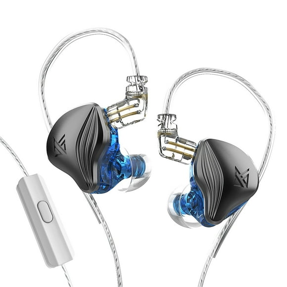 shyuyusa KZ ZEX Hybrid-Earphone HIFI Bass Passive Noise Reduction Upgraded Dynamic Hybrid Dual Driver HiFi Stereo IEM Wired Earbuds/Headphones with Detachable Cable for Musician Audiophile