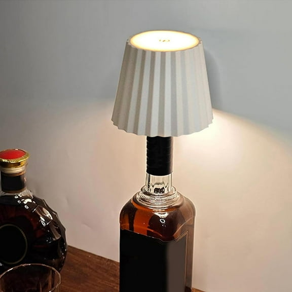 shyuyusa LED Wine Bottles Cordless Table Lamp 4000mAh Rechargeable Battery Table Light Outdoor & Indoor Dimmable Aluminum Cordless Lamp for Livingroom/Bedroom/Restaurant/Bar