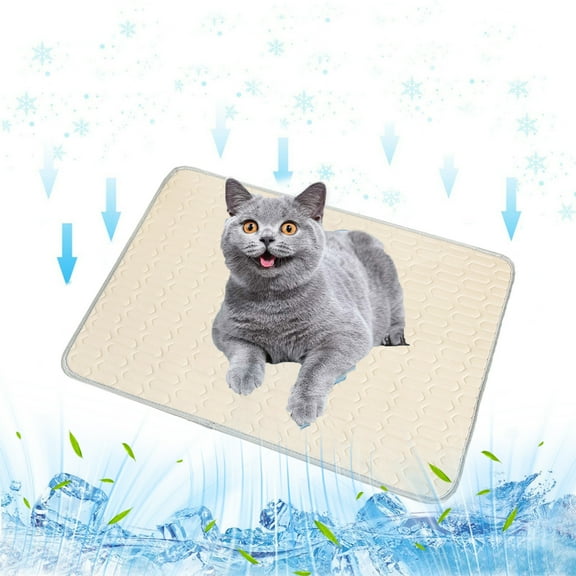 shyuyusa Large Self-Cooling Dog Mat - Pet Blanket For Sleeping, Indoor Outdoor Cool Pad