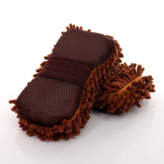 shyuyusa Microfiber Car Wash Sponge-Non-Scratch Wash Mitt-Two Sided Microfiber Wash Sponge-Microfiber Mitt for Cars Trucks Boats