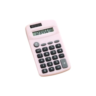 Shyuyusa Mini Cute Calculator 8 Digits Display Solar & Battery Dual Power Portable Electronics Calculator Accounting Tool For School Office Home