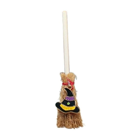 shyuyusa Mini Witch Broomstick Decor For Halloween Party Favors, Small Prop For Themed Events And Spooky Celebration Accessories