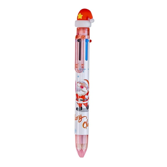 shyuyusa Multicolored Ballpoint Pens in One, Funny Design 10-Color Retractable Push Type Pen, Cute Multifunction Marker Pen Birthday Stationery Gifts for Teens Students 2ML