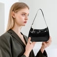 thumbnail image 1 of shyuyusa Patent Leather Clutch Purse Shiny Evening Handbags For Women Armpit Shoulder Bag, 1 of 6