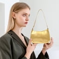 thumbnail image 1 of shyuyusa Patent Leather Clutch Purse Shiny Evening Handbags For Women Armpit Shoulder Bag, 1 of 6