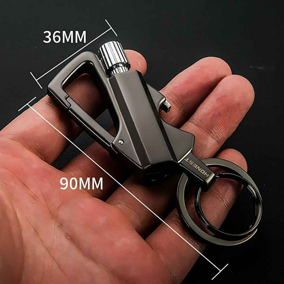 shyuyusa Portable Waterproof Flint Fire Starter Match, Permanent Match Strike Set 10000 Times, Camping Fire Starter, Flint Fire Starter Military Multi-Function Keychain