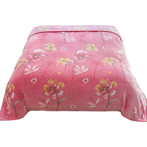 shyuyusa Thick Winter Flannel Milk Velvet Blanket - Ultra-Soft Warm Lightweight Blanket with Luxurious Touch, Cozy Bedding for Bedroom & Living Room, Perfect Winter Warmth Essential