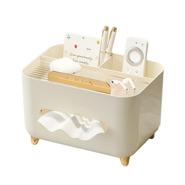 shyuyusa Tissue Box Paper Drawe Home Living Room Plastic Remote Control Organizing And Storing Box High-end Dining Cell Phone Modern Napkin Storage Organizer for Bathroom, Kitchen, or Bedroom