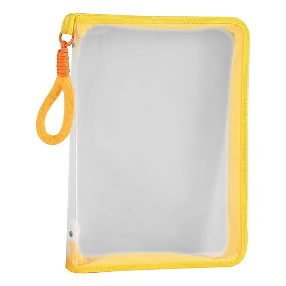 shyuyusa Transparent Storage Plastic File Folder Clear Document Bag Pouch for A4 Paper Letter Legal Size School Office Art Supplies Storage with Zipper
