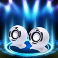 thumbnail image 1 of shyuyusa USB Computer Speakers for Desktop PC | Portable Plug-N-Play Laptop Speakers with Dynamic RGB Light, Ultra-Clear Sound, Loud Volume, Deep Bass, Touch Control, Compatible with Windows, 1 of 8
