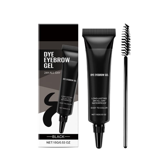 shyuyusa Water Proof Non Halos Dyes Set Liquid Dyes Eyebrow Glue Durables Dry Waterproofs Sweat Proof Dyes Eyebrow Cream