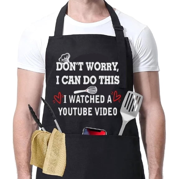 sidao Funny Apron for Men Women, Father''s Day Gifts, Gifts for Mom,Birthday Gifts for Men Women，Cooking Grilling Apron