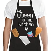 sidao Funny Kitchen Apron for Women, Baking Cooking BBQ Chef Apron with 2 Pockets, Birthday Mothers Day Housewarming Gifts Ideas for Wife Mom Grandma