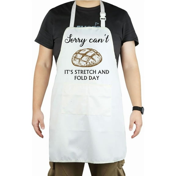 sidao It''s Stretch and Fold Day Funny Bread Baker Kitchen Aprons Bread Baking Gift for Baking Lover