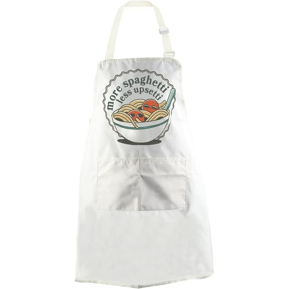 sidao Pasta Gift Spaghetti Lover Gift Italian Pasta Apron More Spaghetti Less Upsetti Kitchen Cooking Apron Italian Gift