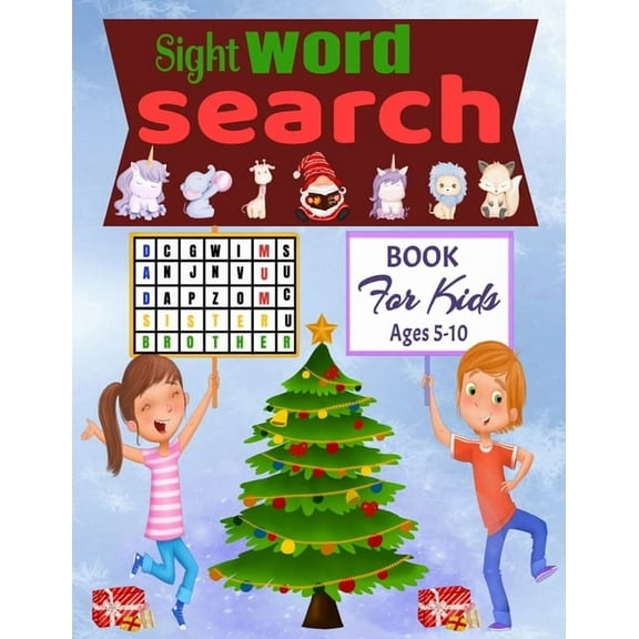 sight words word search for kids: word search Puzzles with pictures (Paperback)