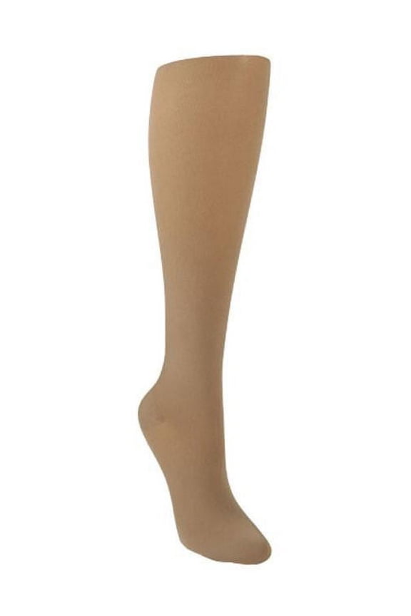 soft opaque 840 open toe calf compression socks 15-20mmhg
