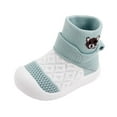thumbnail image 1 of siilsaa Baby Girl Shoes Girls Casual Lace-Up Fashion Sneakers Comfortable Walking Shoe Green,6M, 1 of 3