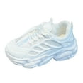 thumbnail image 1 of siilsaa Girl Shoes Girls Walking Sneakers Toddler/Little Kid Lightweight Breathable Tennis Shoes White,13.5, 1 of 2