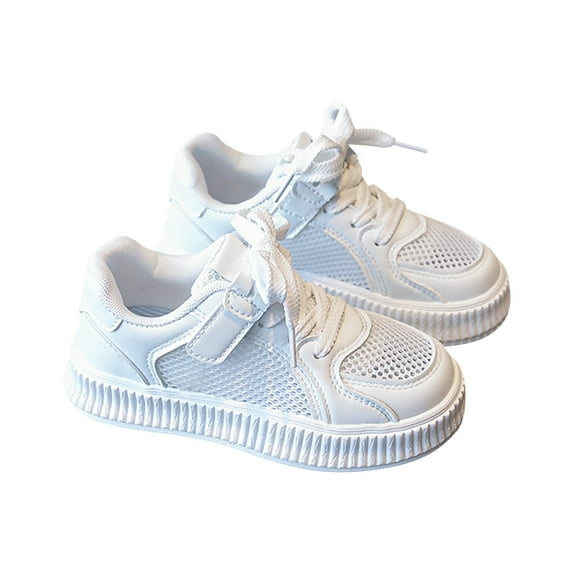 siilsaa Kid Tennis Shoes Kids Running Tennis Shoes for Little/Big Boys Girls Sneakers White,12