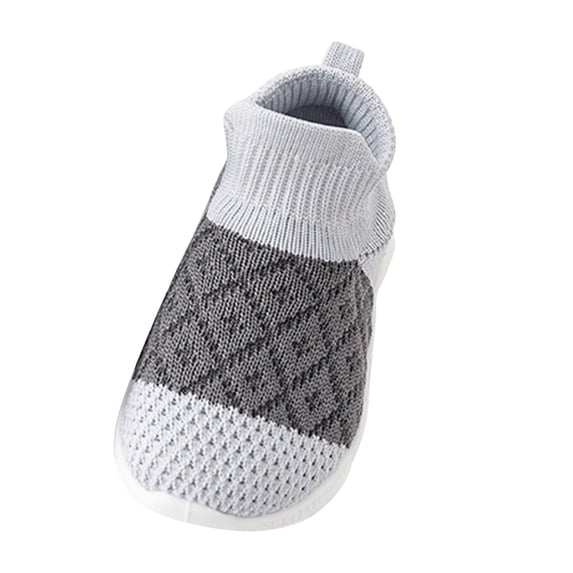 siilsaa Kids Sneakers Sneakers Girls Running Tennis Walking Shoes Lightweight Breathable Sport Grey,5.5