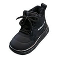 thumbnail image 1 of siilsaa Kids Sneakers Toddler Girl Shoes Lightweight Slip On Sneakers for Kids Black,10.5, 1 of 5